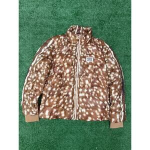 WMNS Burberry Colinton Deer Print Down Jacket Honey Size L